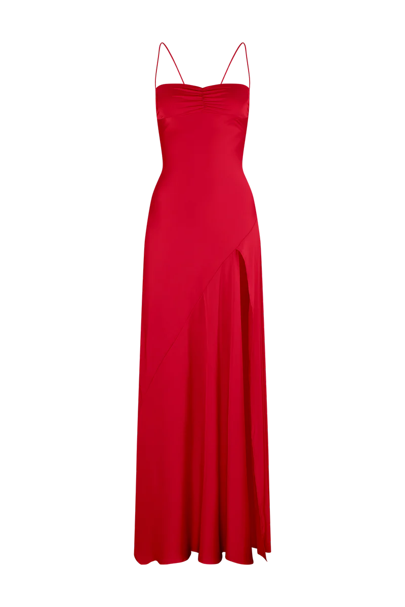 HNTR The Label Gaia Gown - Wine - Rents with Maggie size 10 (8-10) 55.00