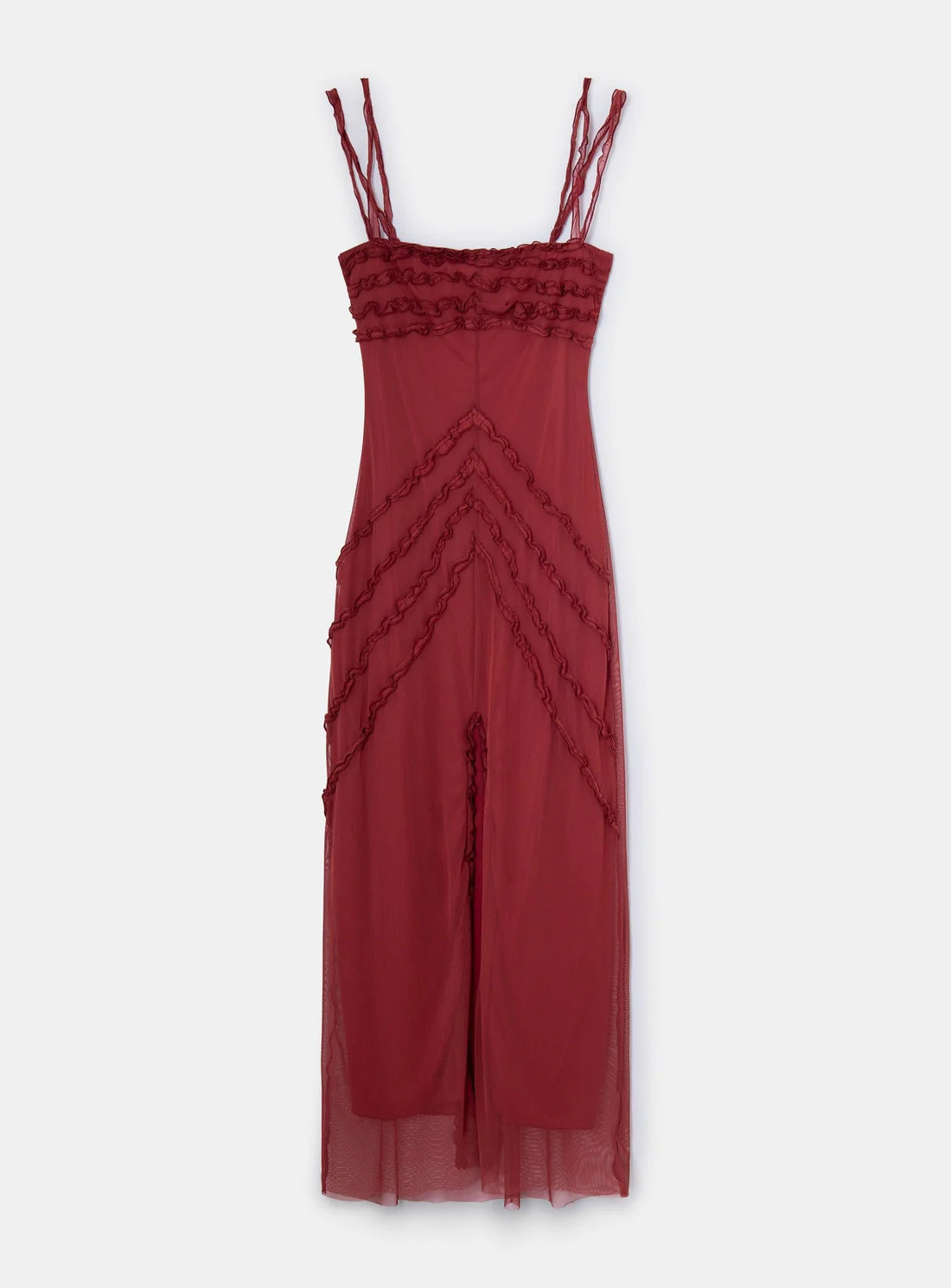 Laagam Arabella Ruffled dress size s (6-10) Maxi Dress Rents with Maggie