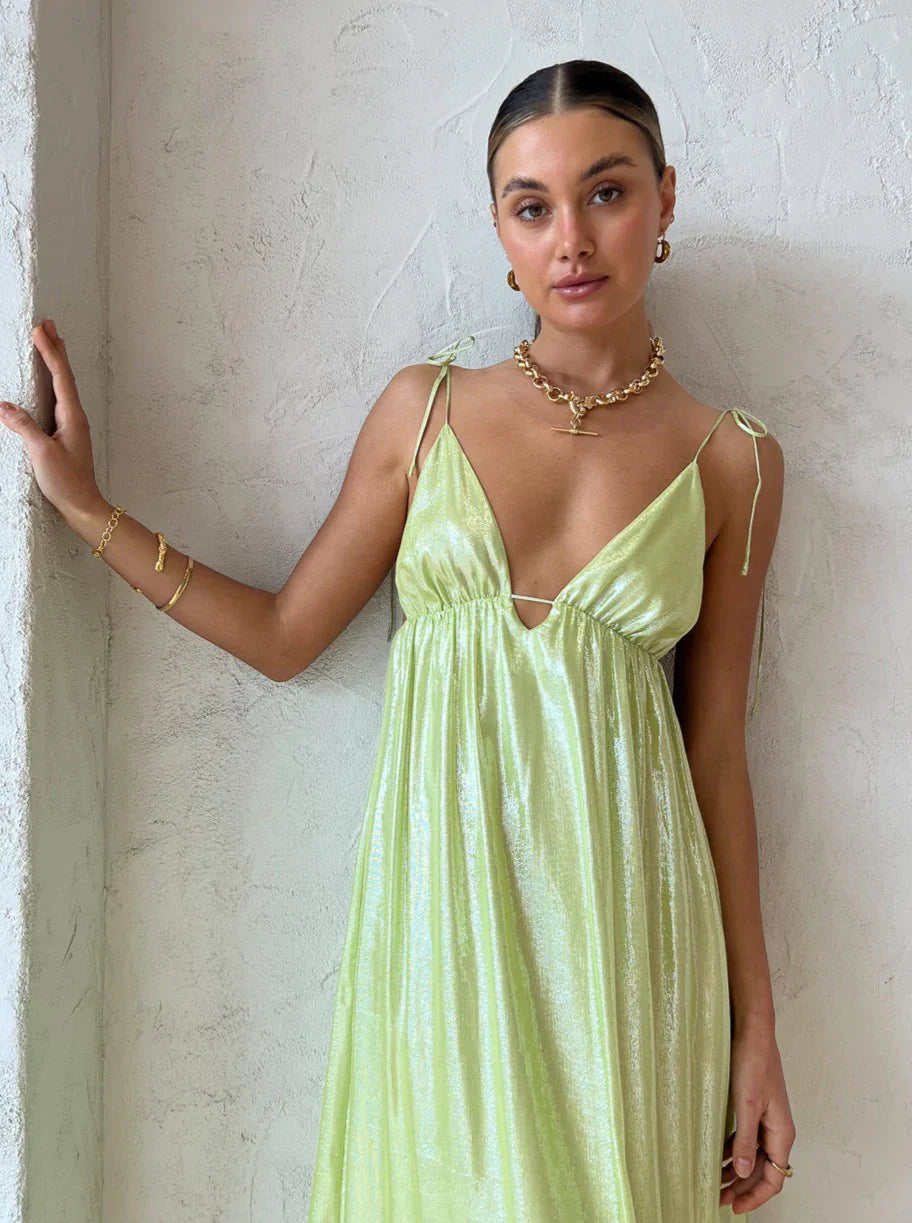 Manning Cartell Neon Heart Dress size 10 (8-12) Maxi Dress Rents with Maggie