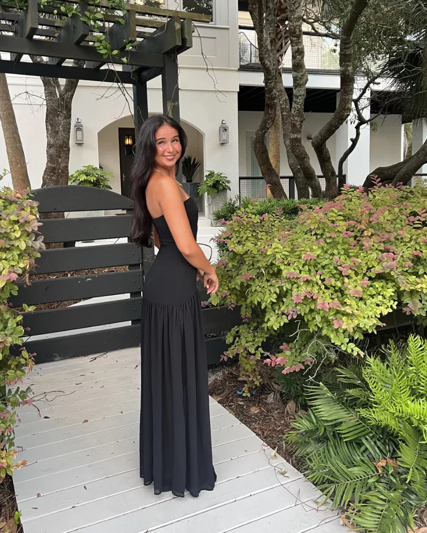 Peppermayo Eden Maxi Dress (Black) size 8 & 12 Maxi Dress Rents with Maggie