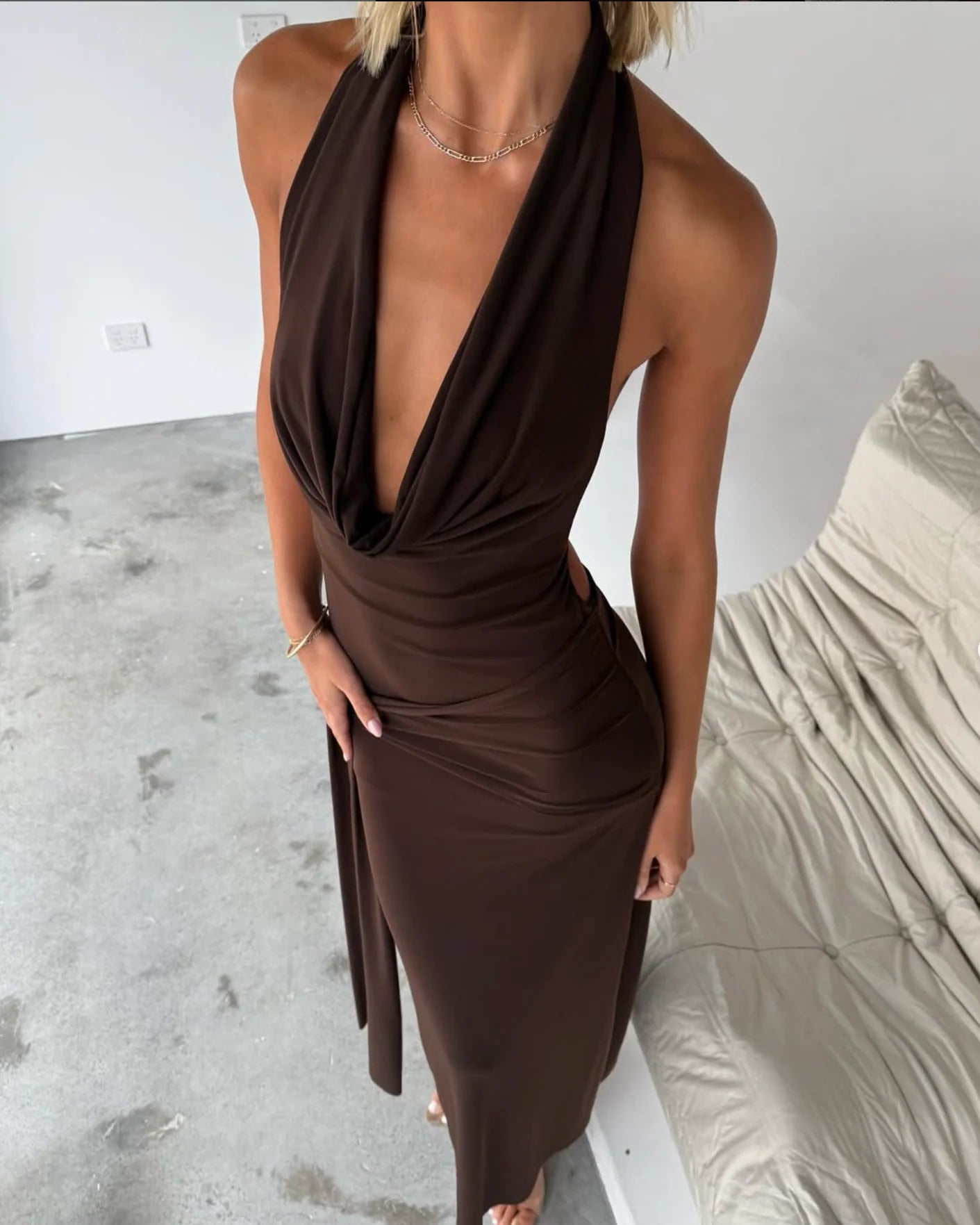 La Marie | Nadia Dress - Brown