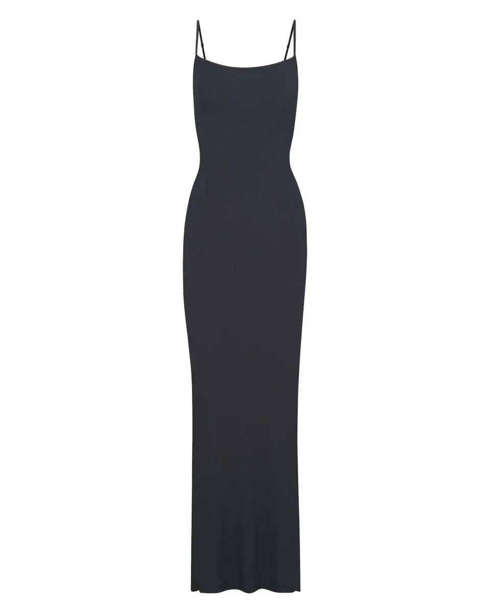 Skims Soft Lounge Maxi - Graphite size m (8-12) Maxi Dress Rents with Maggie