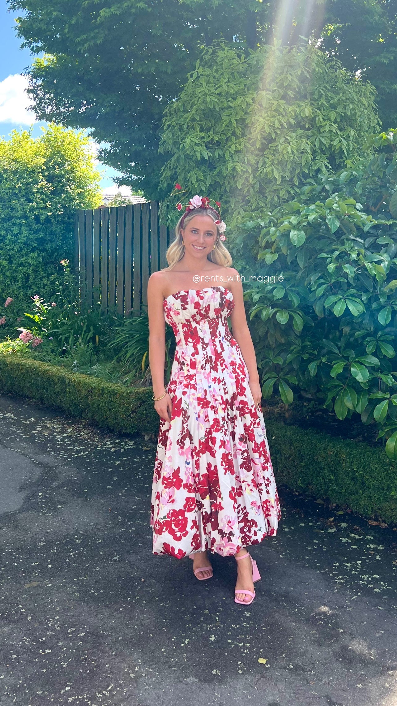 Aje Mathilde Midi size 6 (6-8) Midi Dress  Rents with Maggie