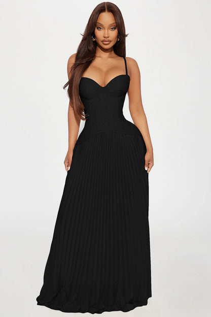 Fashionnova Daniella Corset Dress | Black size 8 (6-8) Maxi Dress  Rents with Maggie