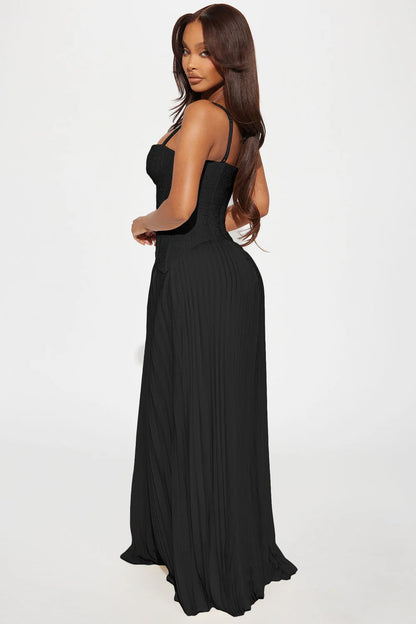 Fashionnova Daniella Corset Dress | Black size 8 (6-8) Maxi Dress  Rents with Maggie