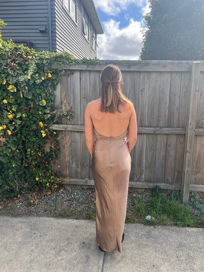 - FOR SALE - Angel Biba Andie Dress - BROWN size 8 (6-10) Maxi Dress  Rents with Maggie