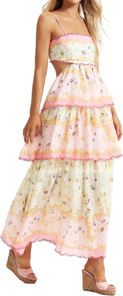 Floral Tiered maxi