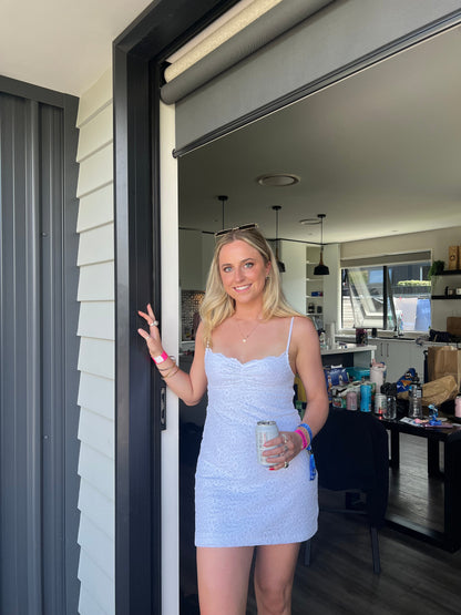 RWM Lace Mini size s (6-8) Mini Dress  Rents with Maggie