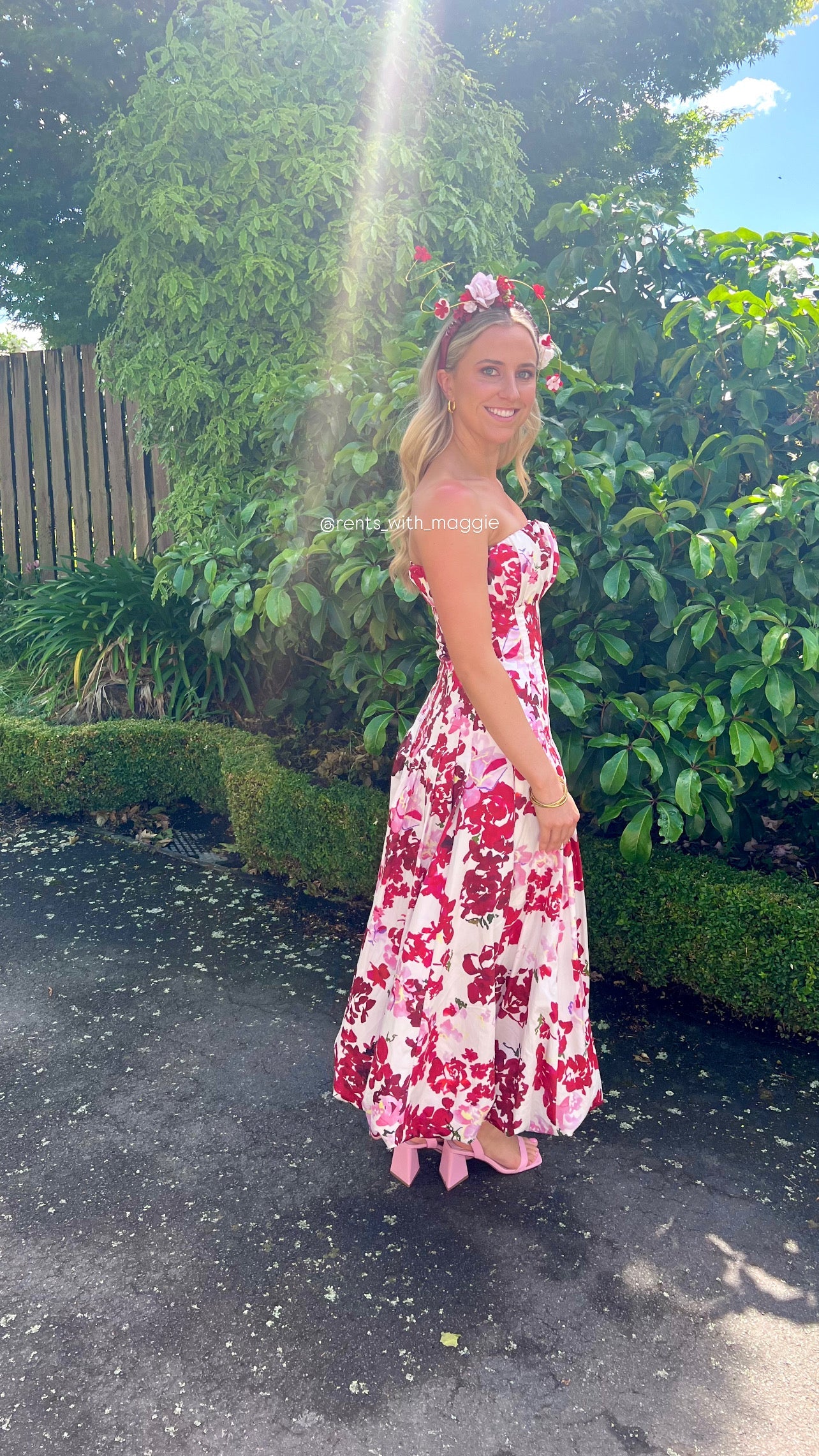 Aje Mathilde Midi size 6 (6-8) Midi Dress  Rents with Maggie