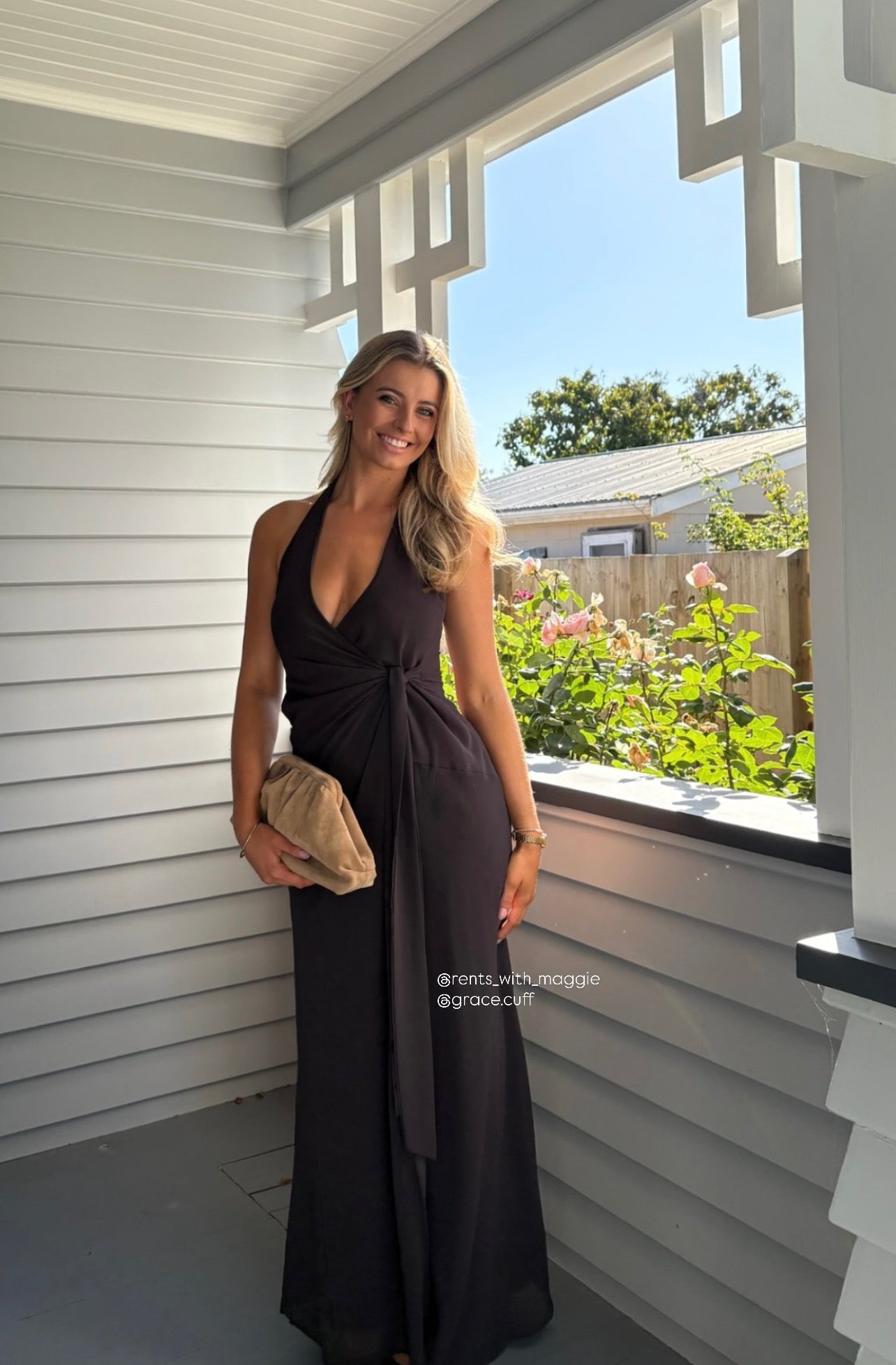 Peppermayo So Chic Maxi | Chocolate size 8 (6-10) Maxi Dress  Rents with Maggie