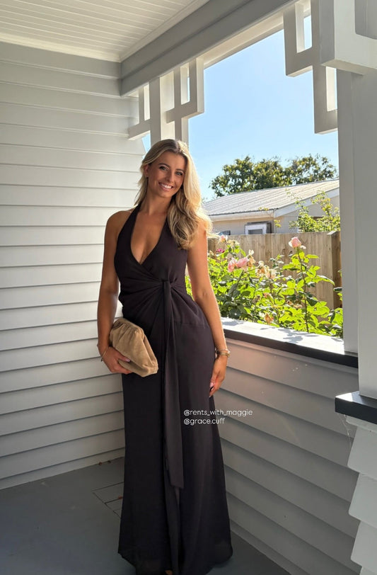 Peppermayo So Chic Maxi | Chocolate size 8 (6-10) Maxi Dress  Rents with Maggie