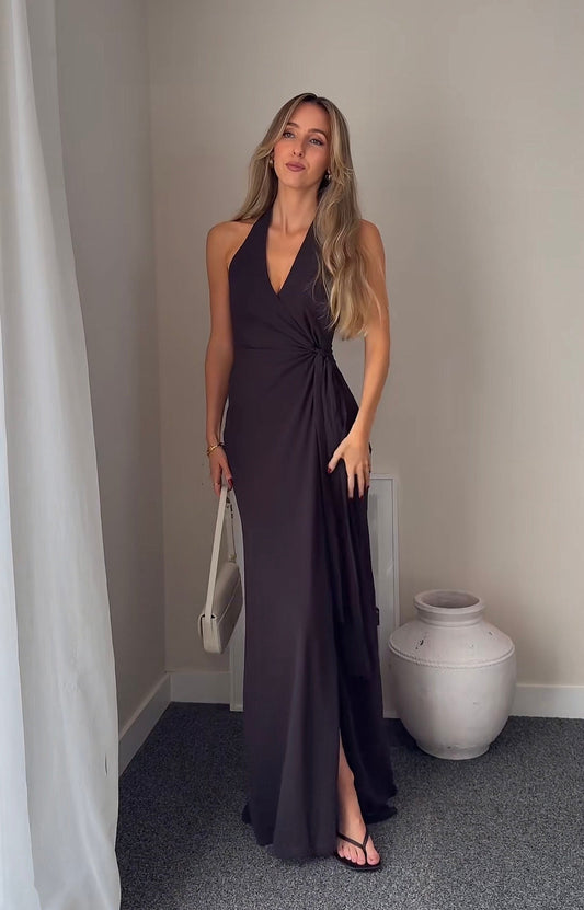 Peppermayo So Chic Maxi | Chocolate size 8 (6-10) Maxi Dress  Rents with Maggie