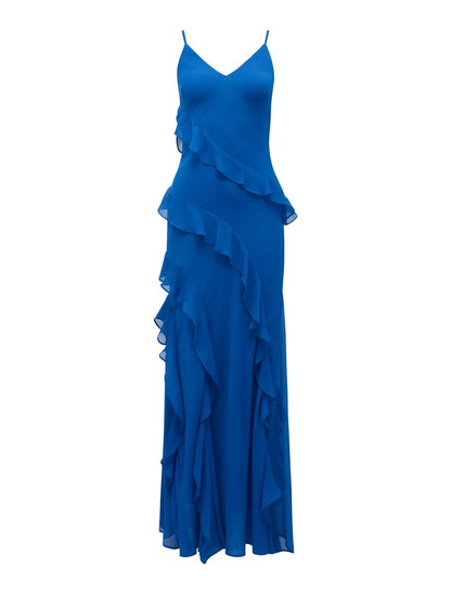 Forever New Poppy Gown (blue) size 12 (8-12) Maxi Dress  Rents with Maggie