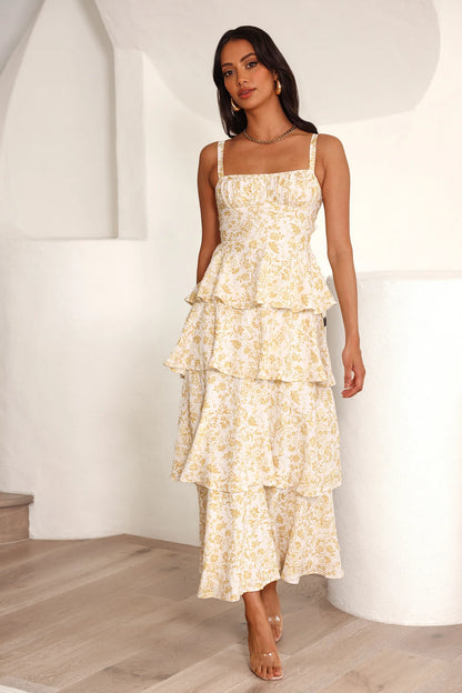 Matilda Floral Maxi Dress - Yellow