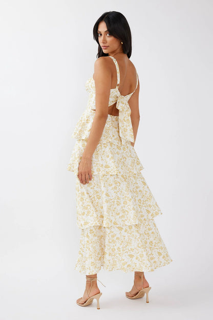 Matilda Floral Maxi Dress - Yellow
