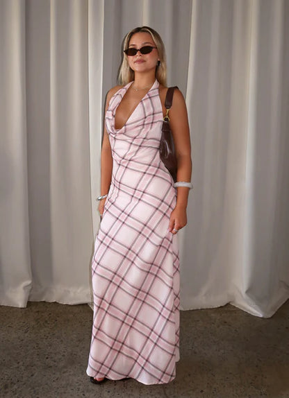 Peppermayo Muse Maxi - Pink Check