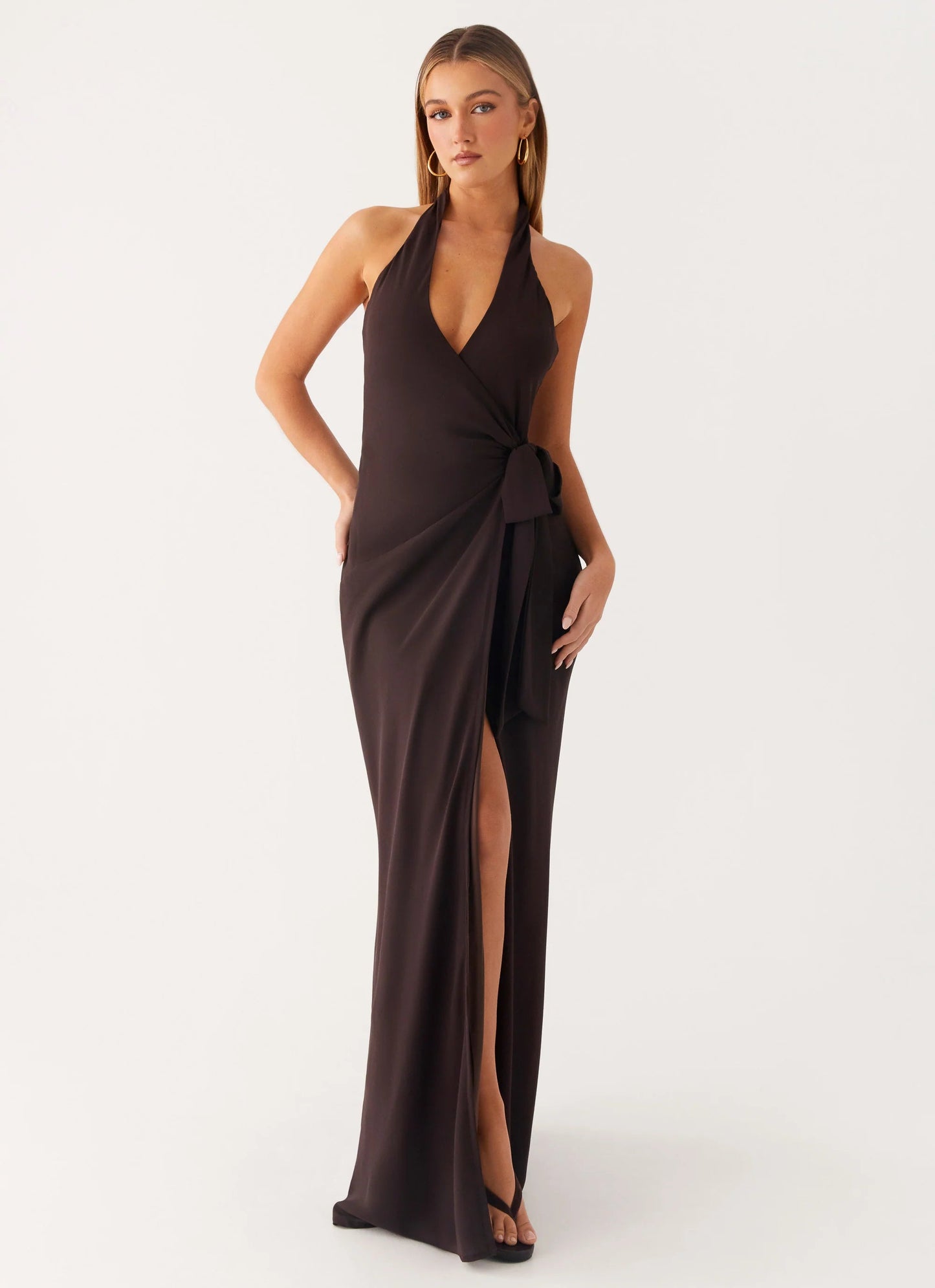 Peppermayo So Chic Maxi | Chocolate size 8 (6-10) Maxi Dress  Rents with Maggie