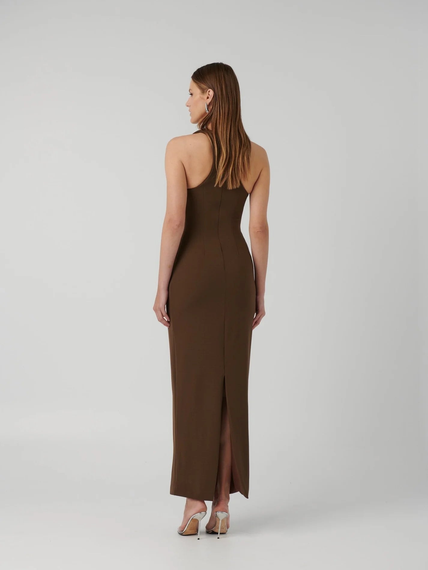 Effie Kats Eiza Gown | Mocha Size XL (12-16) Maxi Dress  Rents with Maggie