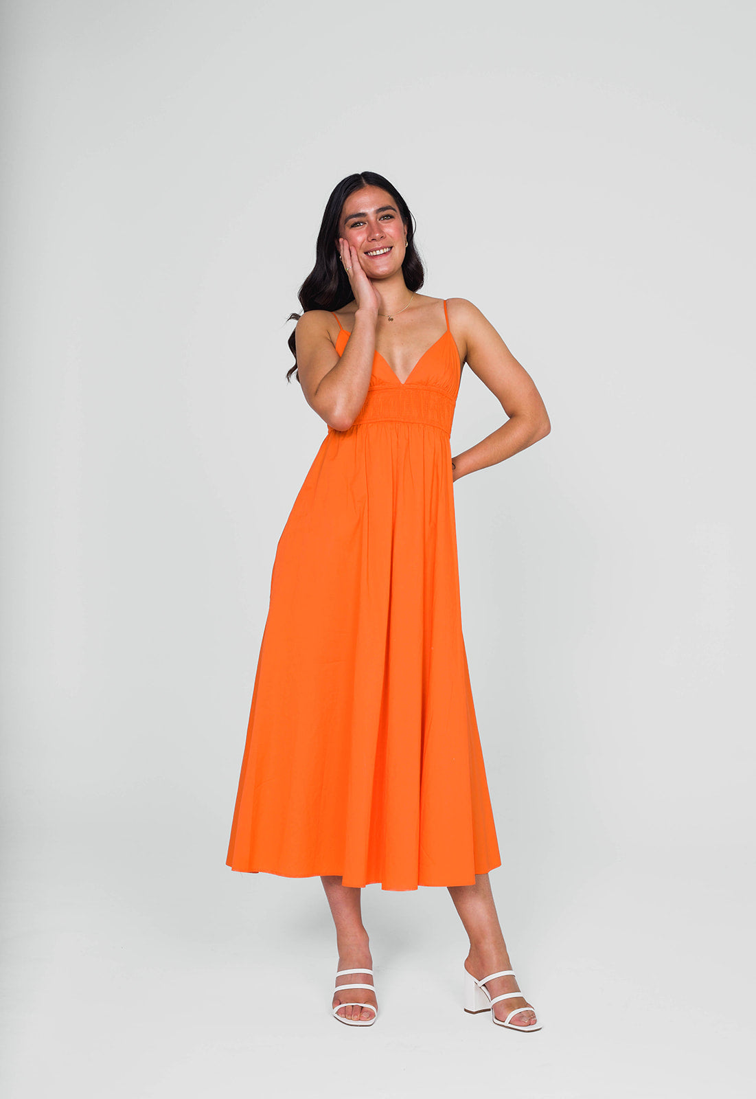 FOR SALE - Zara Orange midi dress | Ex-rental dress Rents with Maggie FOR SALE - Zara Orange midi dress | Ex-rental dress Rents with Maggie