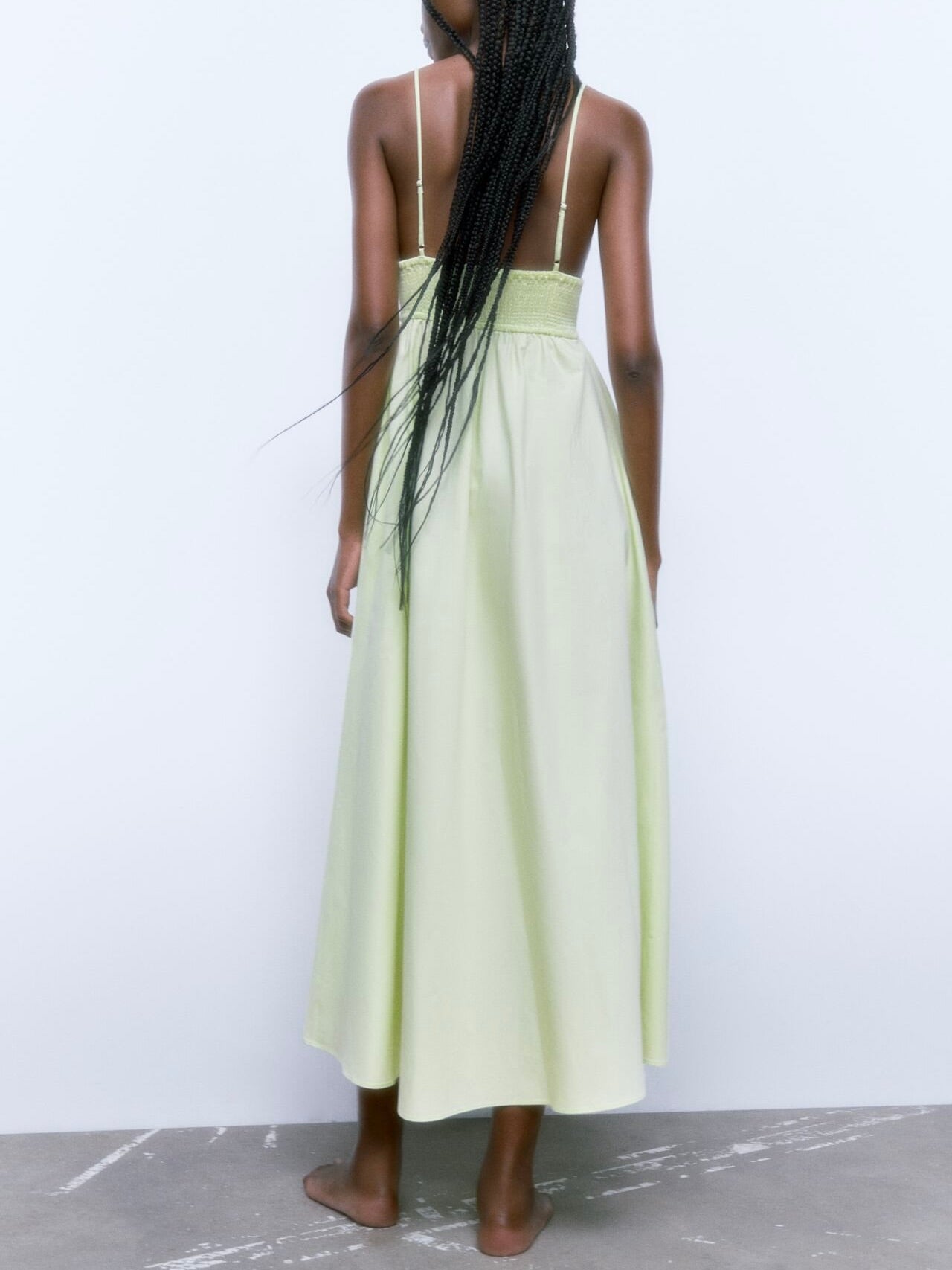 Zara Green midi dress